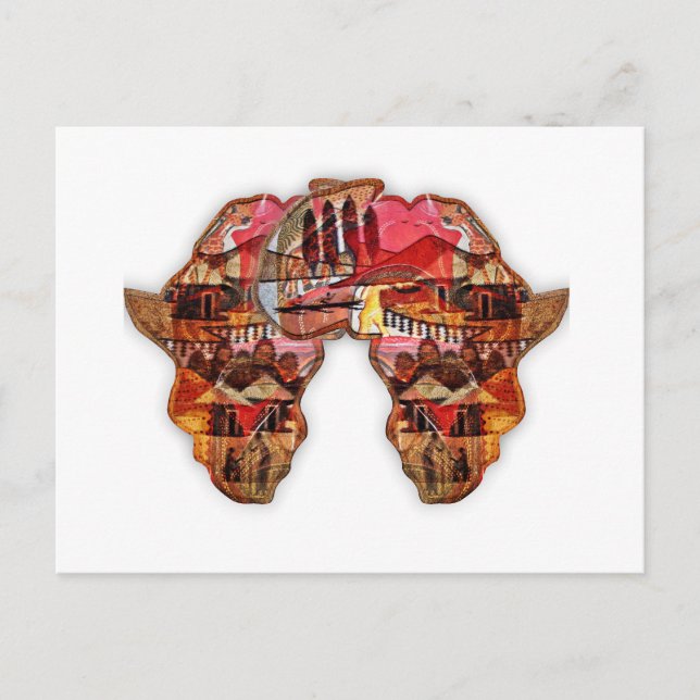 African Map: Celebrate the Season with Culture Postcard (Front)