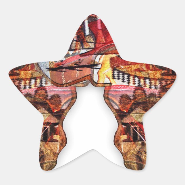African Map: Celebrate the Season with Culture Star Sticker (Front)