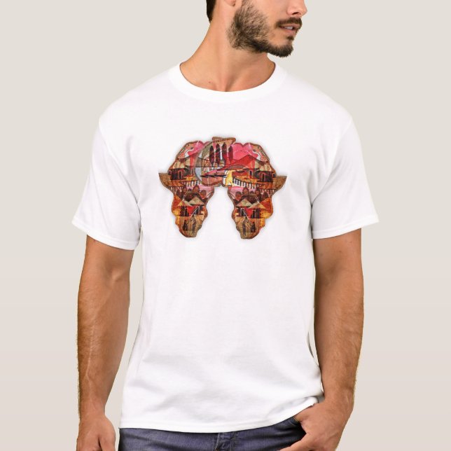 African Map: Celebrate the Season with Culture T-Shirt (Front)