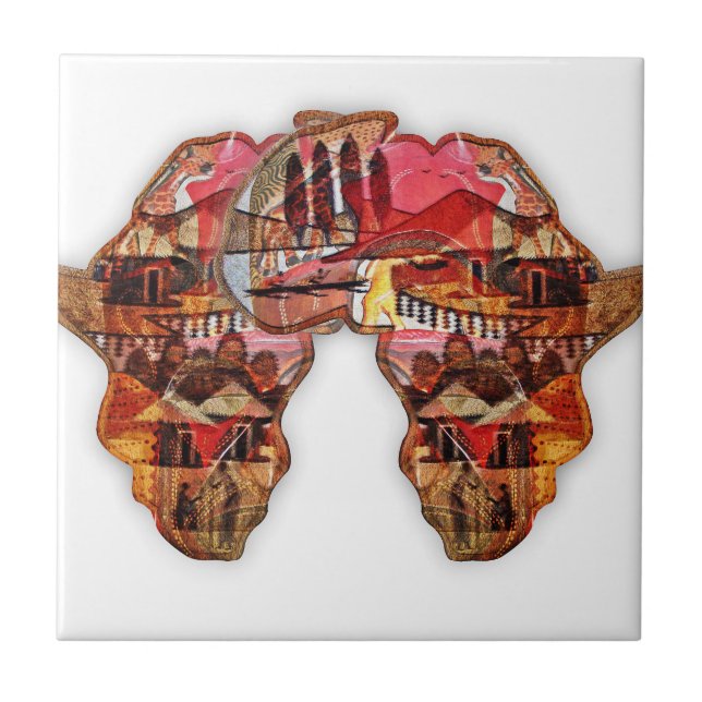 African Map: Celebrate the Season with Culture Tile (Front)
