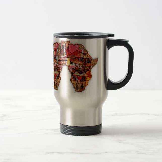African Map: Celebrate the Season with Culture Travel Mug (Right)