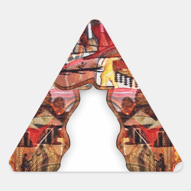 African Map: Celebrate the Season with Culture Triangle Sticker (Front)