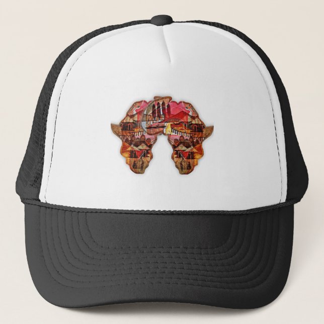 African Map: Celebrate the Season with Culture Trucker Hat (Front)