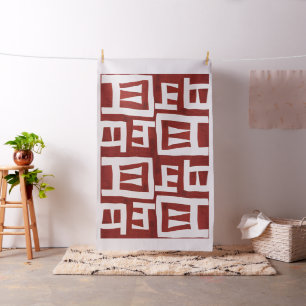 African Map Large Scale Design Fabric