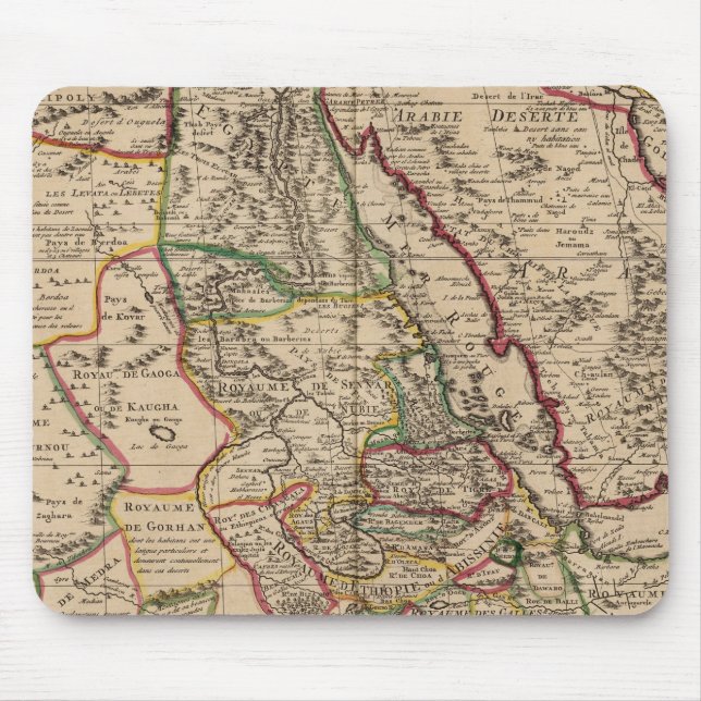 African map mouse mat (Front)