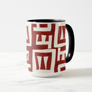 African Map Tribal Design Mug