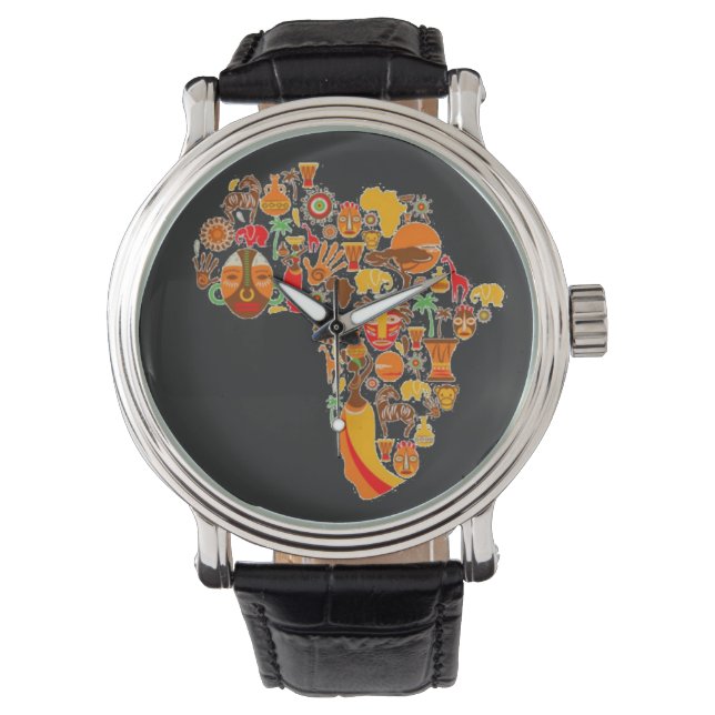 AFrican map Watch (Front)