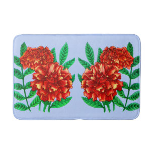 African marigolds bath mat