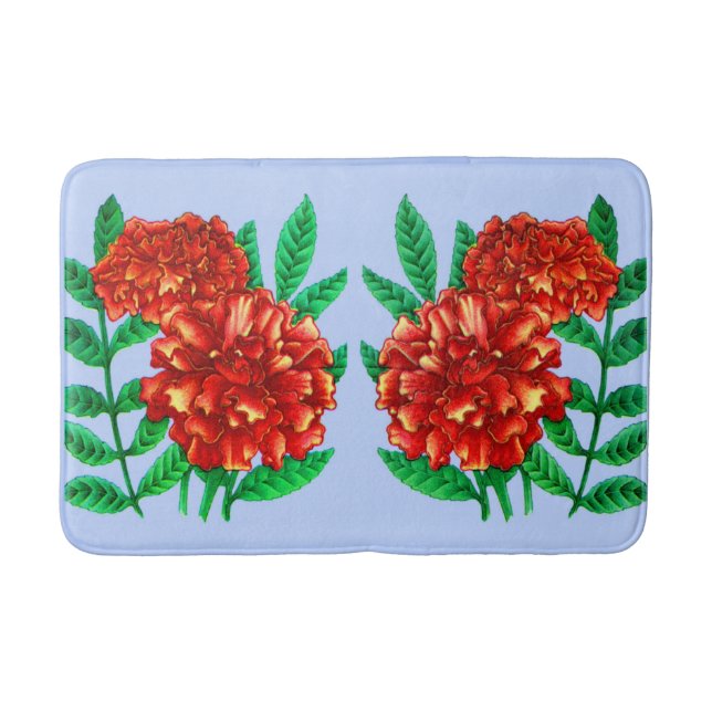 African marigolds bath mat (Front)