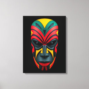 African Mask Canvas Art