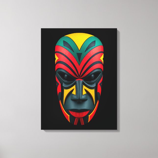 African Mask Canvas Art (Front)