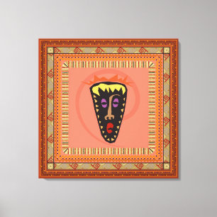 African mask canvas print