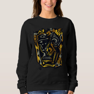 African Mask Graffiti Abstract Outsider Artwork Gr Sweatshirt