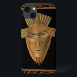 African Mask Painting by Chariklia Zarris iPhone 13 Case<br><div class="desc">Chariklia Zarris created this painting of an African mask. Many of these masks are used in ceremonies so a community of people can communicate with deceased ancestors or the spirits of animals. Bring a bit of traditional African culture into your home!</div>