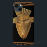 African Mask Painting by Chariklia Zarris iPhone 13 Case<br><div class="desc">Chariklia Zarris created this painting of an African mask. Many of these masks are used in ceremonies so a community of people can communicate with deceased ancestors or the spirits of animals. Bring a bit of traditional African culture into your home!</div>