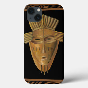 African Mask Painting by Chariklia Zarris iPhone 13 Case