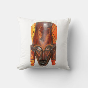 african mask pillow