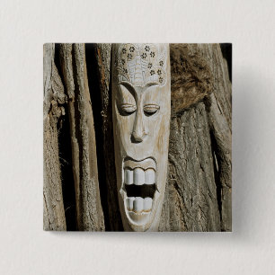 African Mask Pin