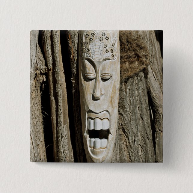 African Mask Pin (Front)