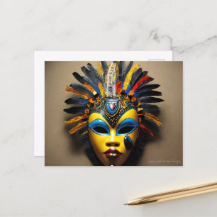 African Mask Postcard