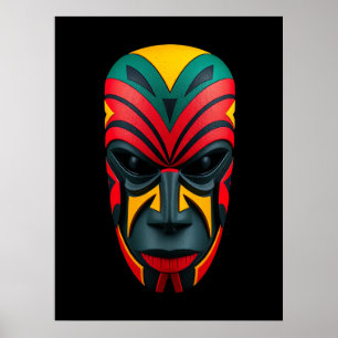 African Mask Poster