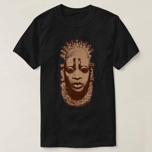 African Mask Queen of Benin, Nigeria Idia Iyoba Tr T-Shirt (Design Front)