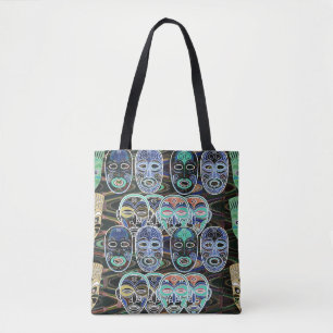 African Masks V1 Tote Bag