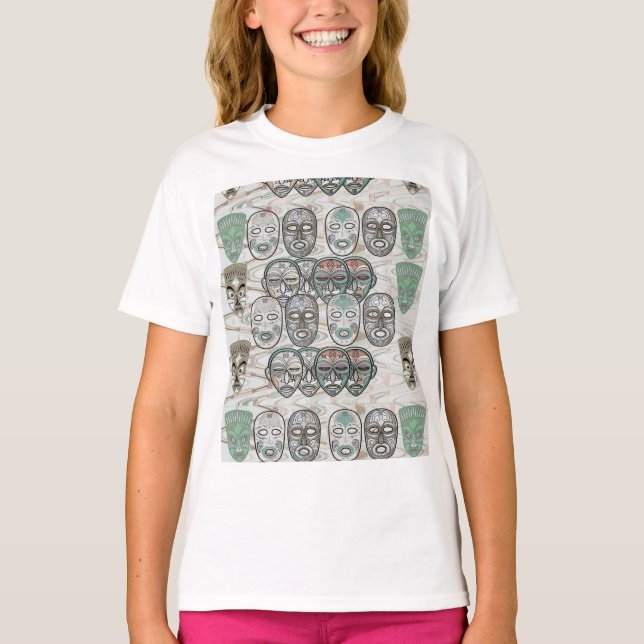 African Masks V5 T-Shirt (Front)