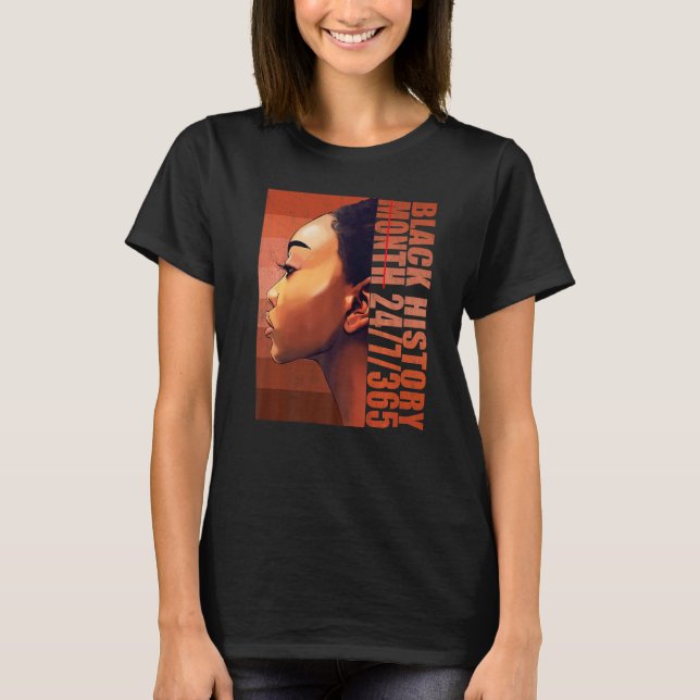 African Melanin Black 247365 Black History Month W T-Shirt (Front)