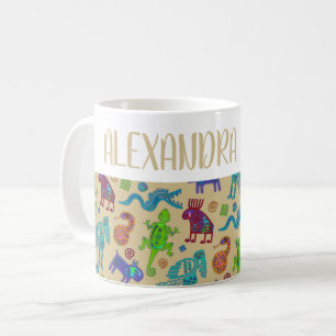 African Mexican Culture Primitive Tribal Pattern 1 Coffee Mug