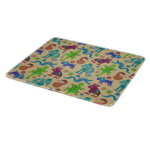African Mexican Culture Primitive Tribal Pattern 1 Cutting Board