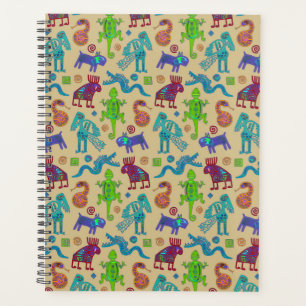 African Mexican Culture Primitive Tribal Pattern 1 Planner