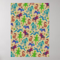 African Mexican Culture Primitive Tribal Pattern 1