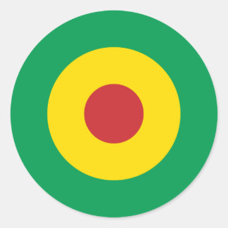 African Mod Round Sticker