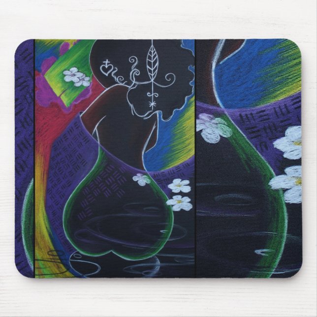African Moon Miami Deco Mouse Mat (Front)