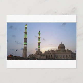 african mosque postcard