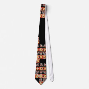 African Motif Authentic Sub-Saharan Art Tie