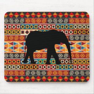 African Motif Colourful Decorative Pattern Mouse Mat