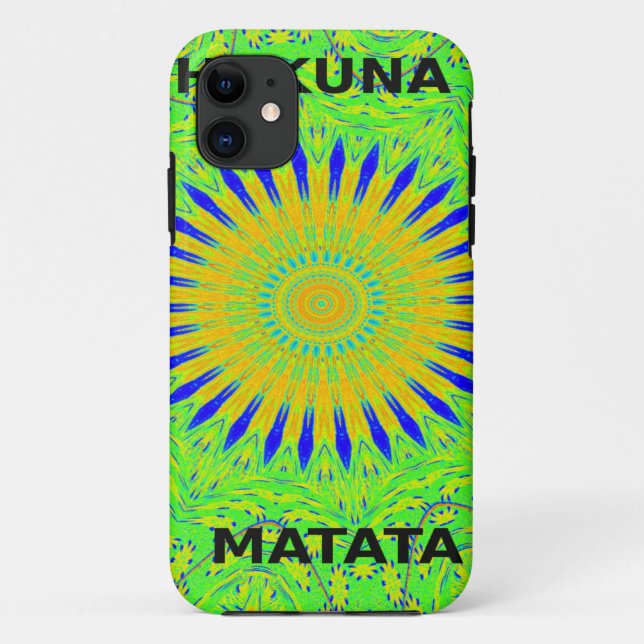 African Motif Design in Green and Gold Art Print Case-Mate iPhone Case (Back)