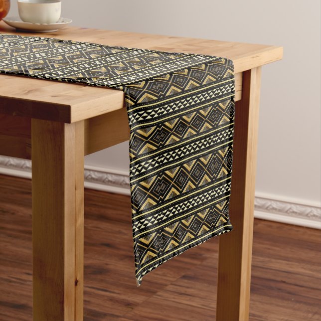 African Mud Cloth Geometric Pattern  (In Situ)