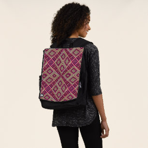 African Mud Cloth Inspired Boho Chic Backpack