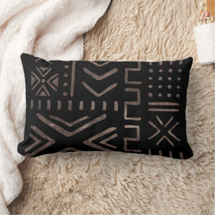 African Mud Cloth  Lumbar Cushion