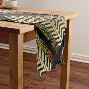 African Mud Cloth Motif Print