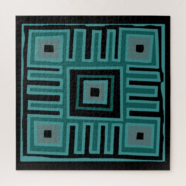 African mud cloth pattern jigsaw puzzle (Vertical)