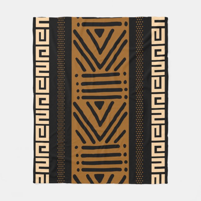 African Mud Cloth Printed Blanket (Front)