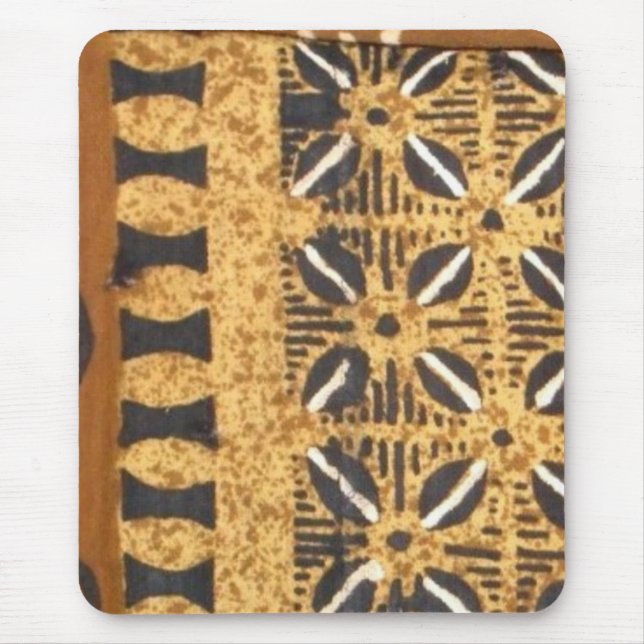 African mud cloth with cowries mouse pad (Front)