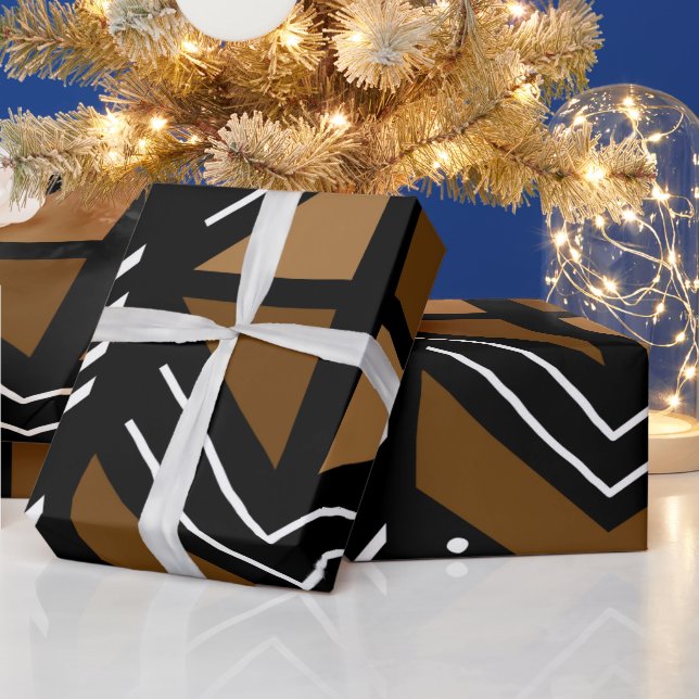 African Mud Cloth Wrapping Paper (Holidays)