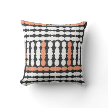African Mudcloth Inspired Vertical Stripe Cushion