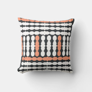African Mudcloth Inspired Vertical Stripe Cushion