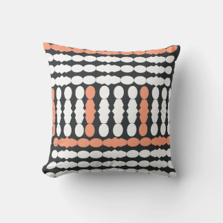 African Mudcloth Inspired Vertical Stripe Cushion